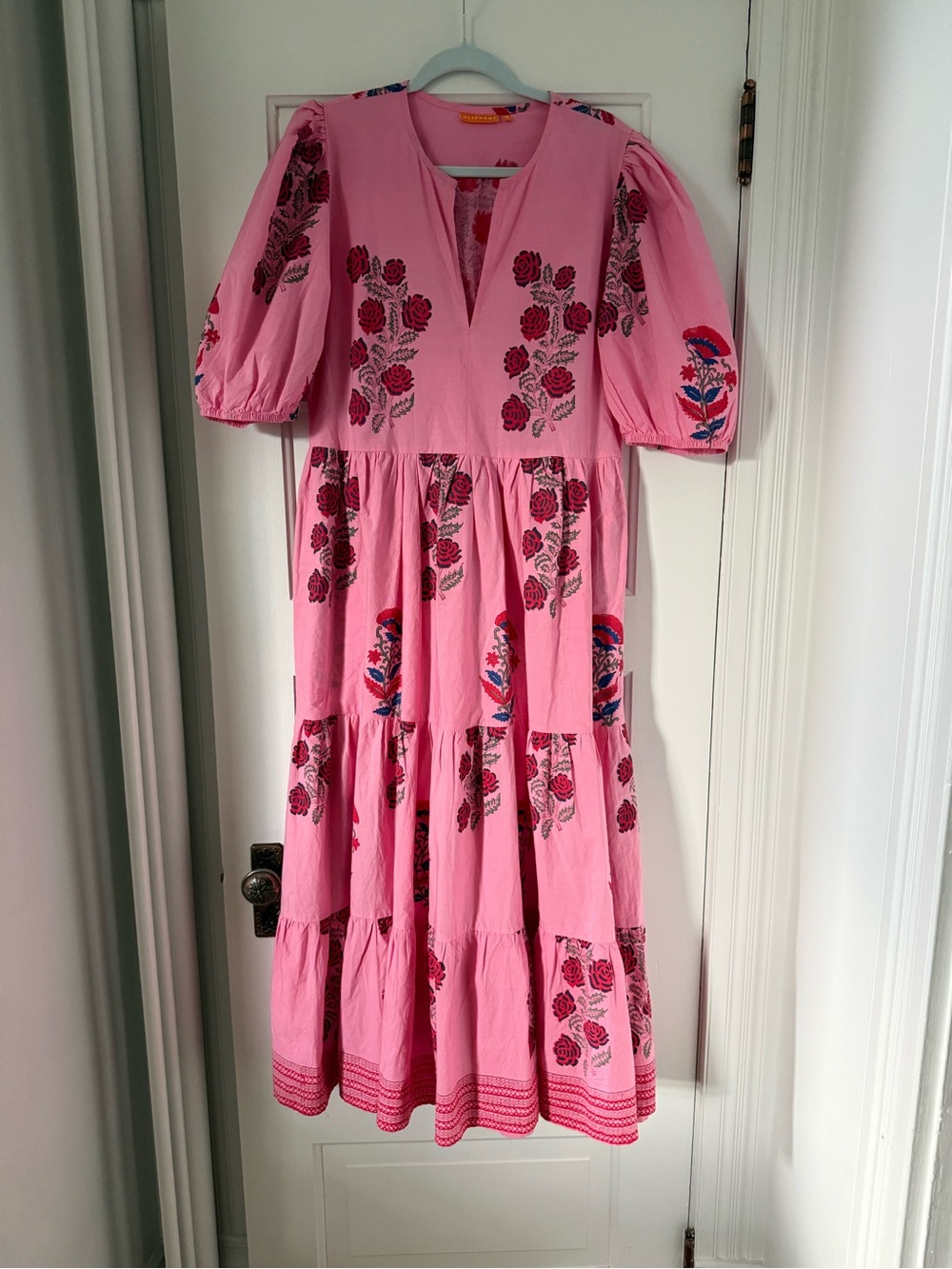 Oliphant Pink Floral Maxi Dress